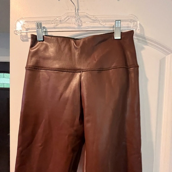 Brown Faux Leather Leggings - Picture 2 of 5